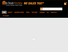 Tablet Screenshot of instockkitchens.com